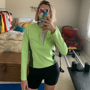 Lime green champion athletic top